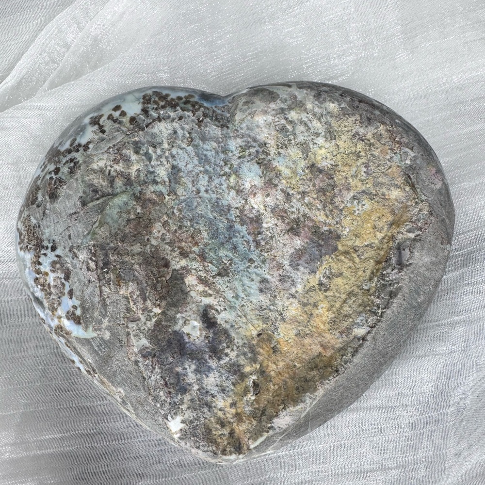 Uruguay Pink Amethyst Agate Druzy Heart ❤️ - Picture 8 of 10